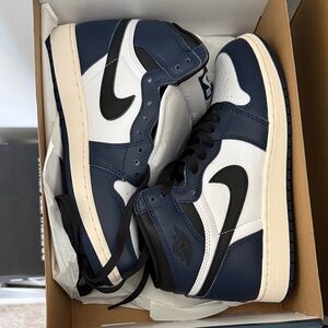 Nike Kids Navy White Black High-Top Sneakers